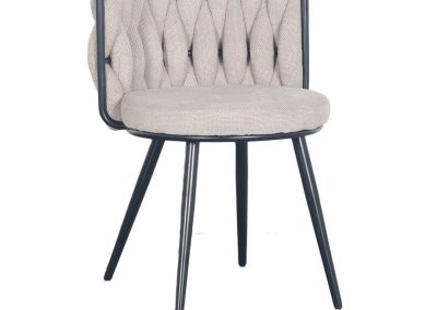 Wudy dining chair in beige.
