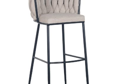 Beige bar stool.